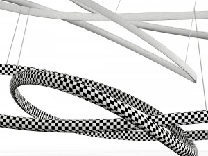 Heals Ribbon LED Pendant Lamp XL 3D Model