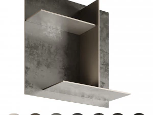 P&Oacute;ŁKA BOCZNA Z NITOWANĄ RAMĄ Model 3D