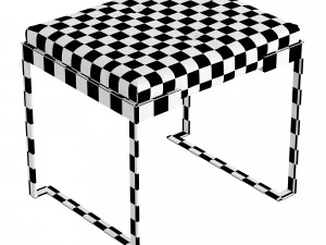 FENDI AURA OTTOMAN 3D Model