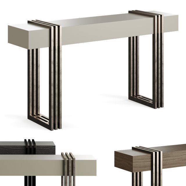 Laskasas Evelyn Console Table Model 3D .c4d .max .obj .3ds .fbx .stl .blend 