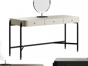 Laskasas Rosie Dressing Table 3D Model