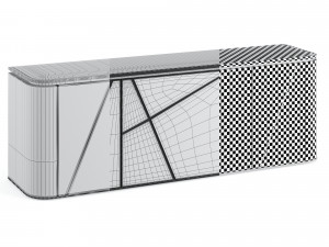 FENDI ANTIUS LACQUER SIDEBOARD 3D Model