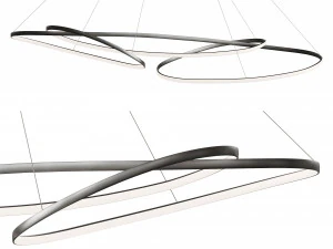 Heals Ribbon LED L&acirc;mpada Pendente Lite XL Modelo 3D