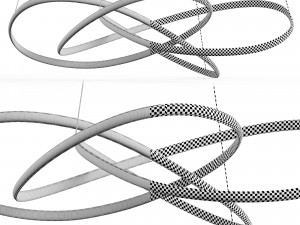 Nova Luce Treccia Infinity Collection Modello 3D