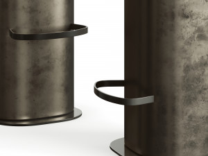 Cattelan Pancho Bar Stool 3D Model