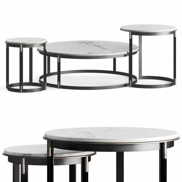 Laskasas Lyssa Coffee Table Modelo 3D .c4d .max .obj .3ds .fbx .stl .blend