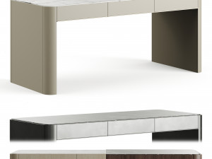 Laskasas Larson Writing Desk With Drawers 3D मॉडल