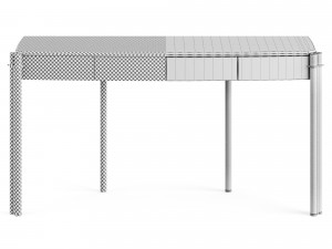 Capital Collection Mayfair Console With Drawers 3D 모델