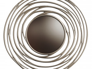 Luxury Mirror Round Metal 0056 GOLD 3D मॉडल