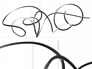 HouseInari Line 036-R Ribbon Lamp van Cameron Design House 3D Model