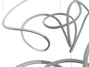 HouseInari Line 036-R Ribbon Lamp by Cameron Design House 3D Модель