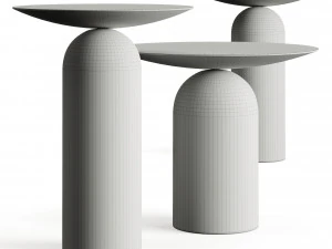 Basta Disco Wood Coffee Table 3D Model