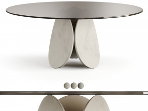 Cattelan Italia Maxim Argile Glass Table 3D Models