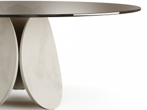 Cattelan Italia Maxim Argile Glass Table 3Dモデル