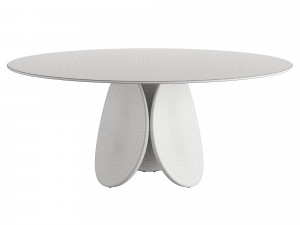 Cattelan Italia Maxim Argile Glass Table 3Dモデル