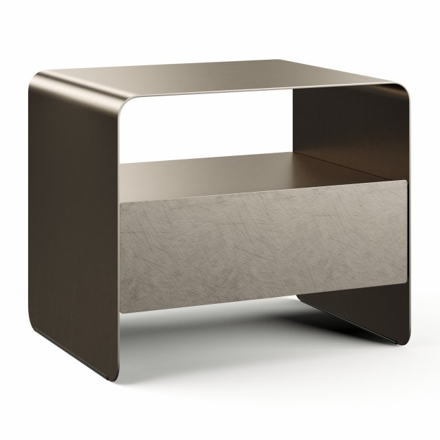 Flou Foglio Metal Bedside Table 3D Model in Table 3DExport