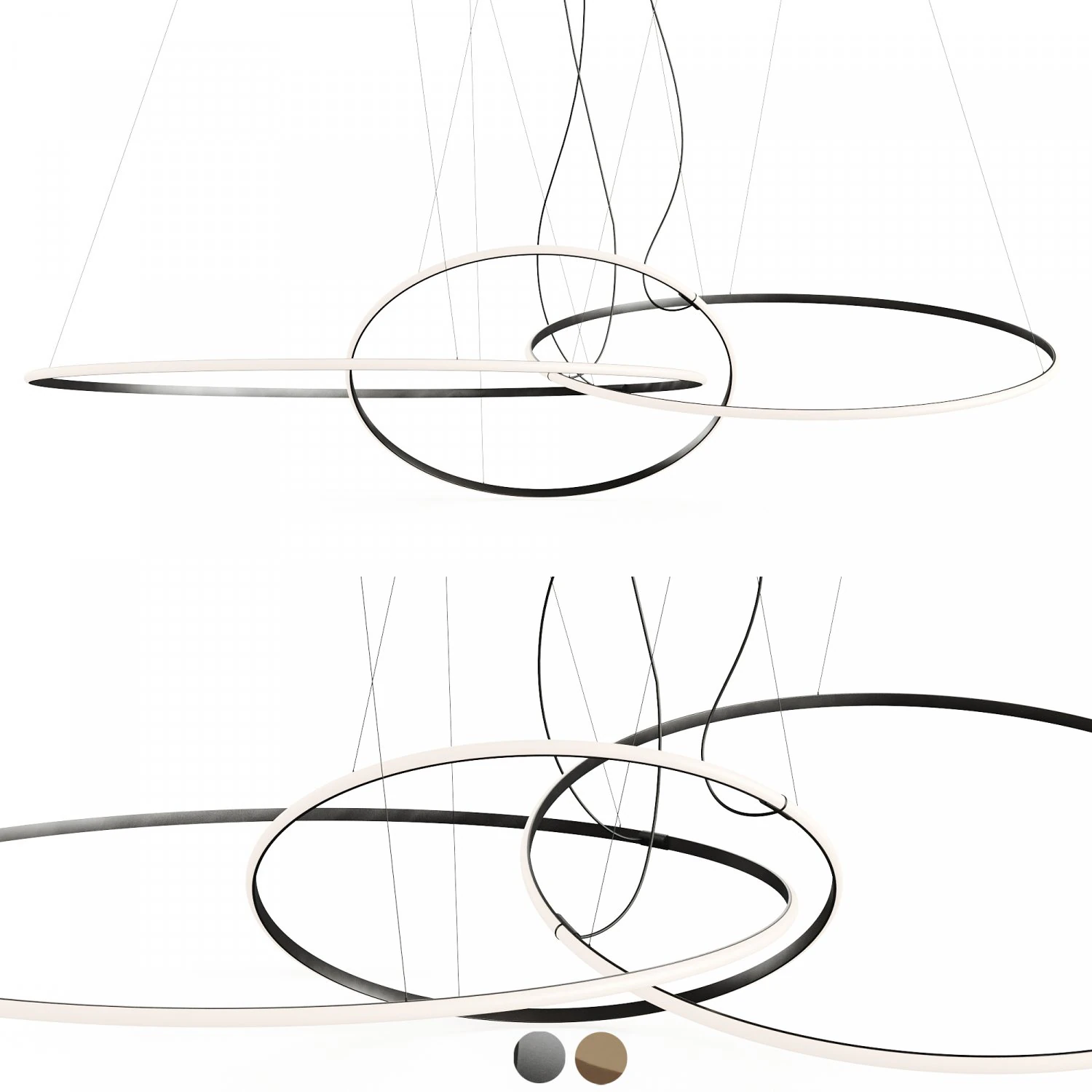 Fabian Olimpic F45 LINE Ribbon Lamp 3D Model .c4d .max .obj .3ds .fbx .stl .blend