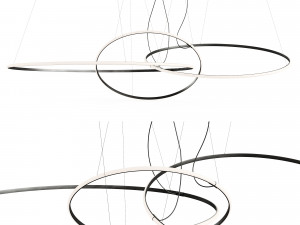 Fabian Olimpic F45 LINE Ribbon Lamp 3D Models