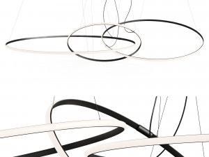 Fabian Olimpic F45 LINE Ribbon Lamp 3Dモデル