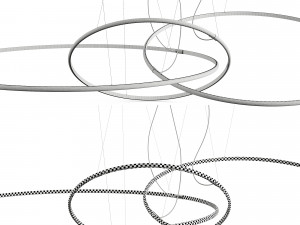 Fabian Olimpic F45 LINE Ribbon Lamp 3Dモデル