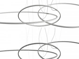 Fabian Olimpic F45 LINE Ribbon Lamp 3D Model
