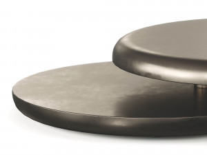 Cattelan Italia Yo-Yo Brushed Bronze Coffee Table 3D मॉडल