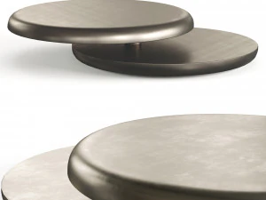Cattelan Italia Yo-Yo Brushed Bronze Coffee Table 3D Model