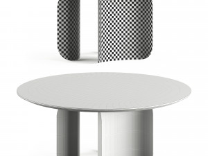 Miniforms Barry Circle Table by Alain Gilles Modelo 3D