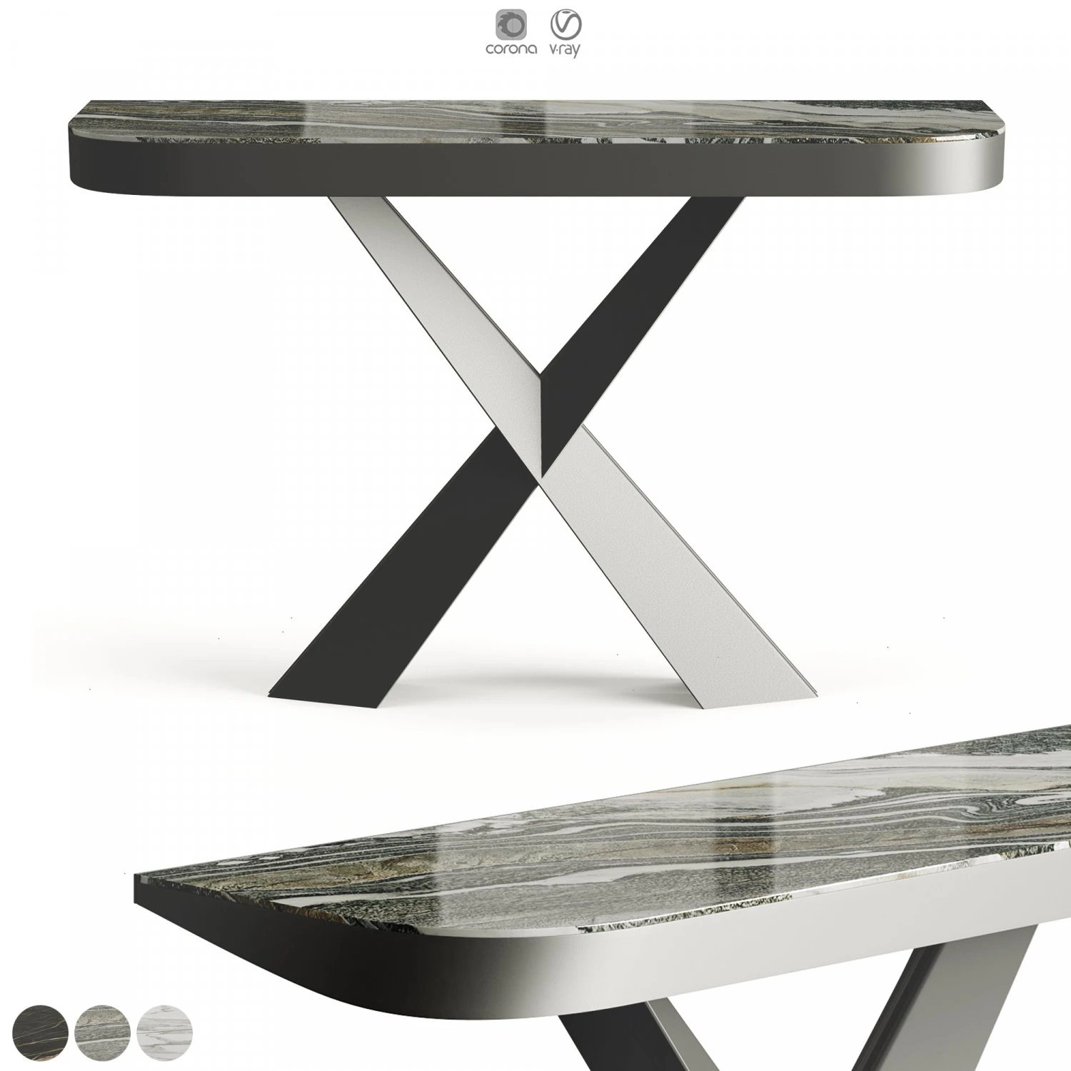 Cattelan Terminal Keramik Drive Console by Paolo Cattelan 3D Model .c4d .max .obj .3ds .fbx .stl .blend 