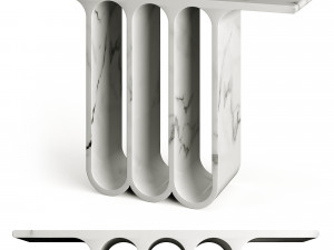 Arches3 Marble Console Table by Perve Langlais 3D Model