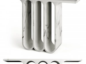 Arches3 Konsolentisch aus Marmor von Perve Langlais 3D Modell