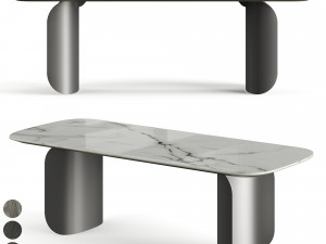 Miniforms Barry Rectangle Dinner Table 3D Model