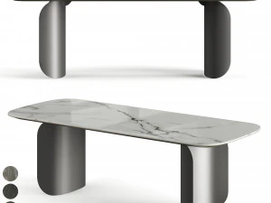 Table de dîner rectangulaire Barry Miniforms Modèle 3D