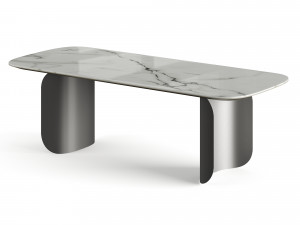 Miniforms Barry Rectangle Dinner Table 3D Модель