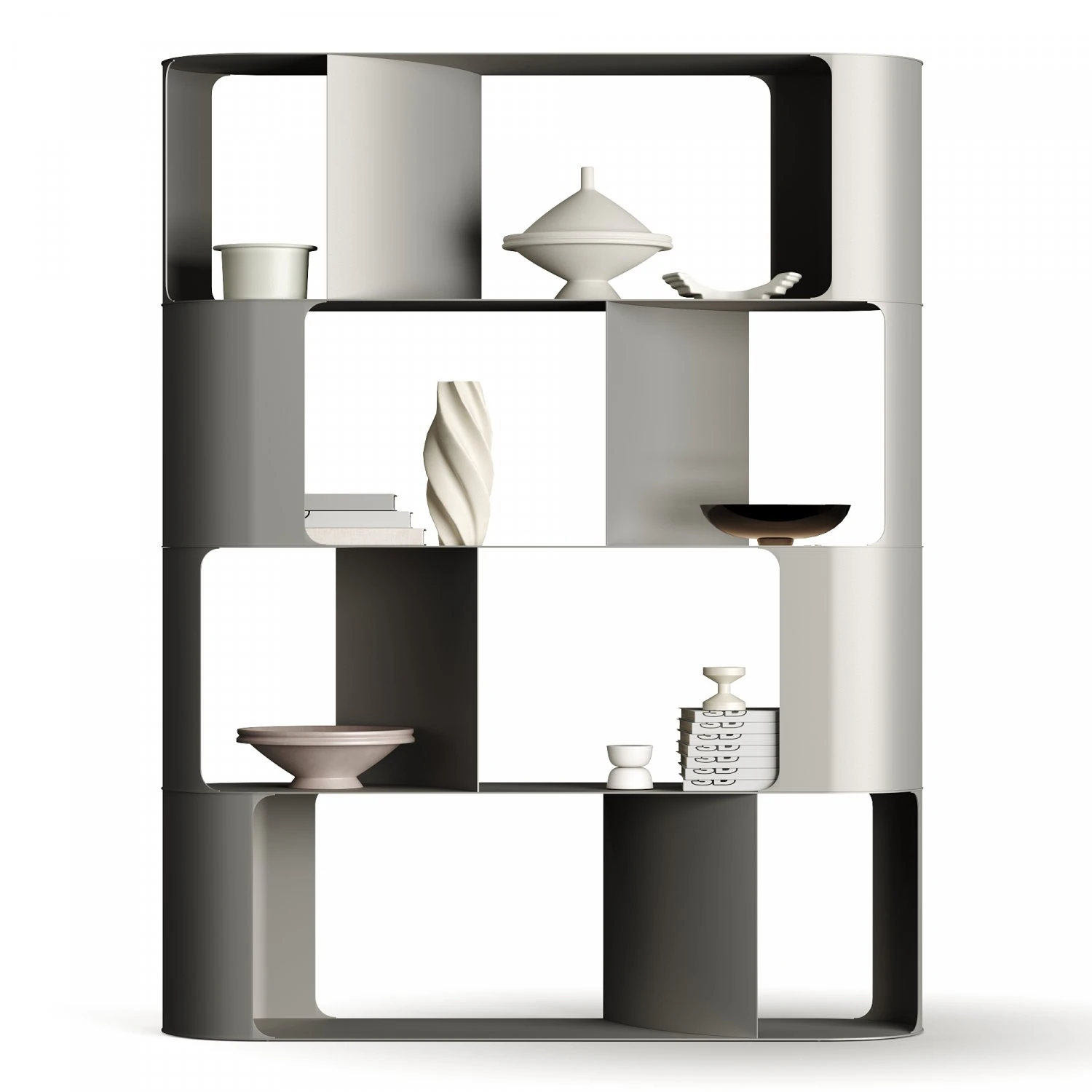 Cattelan Italia Fulham BookCase By Ono Design 3D Model .c4d .max .obj .3ds .fbx .stl .blend 