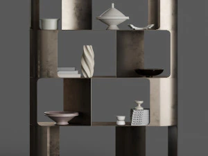 Cattelan Italia Fulham BookCase By Ono Design 3D Model