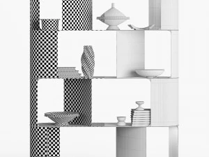 Cattelan Italia Fulham BookCase By Ono Design 3D Model