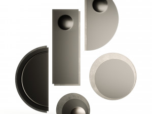 Fendi Casa Domino Luxury Mirror 3Dモデル
