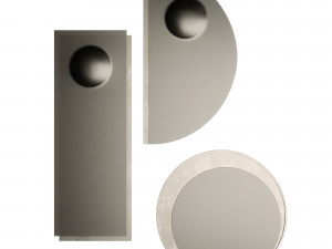 Fendi Casa Domino Luxury Mirror 3Dモデル