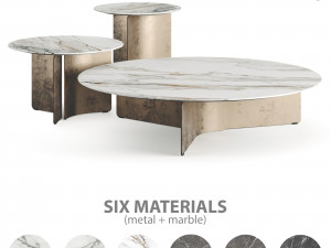 Giulio Marelli Wave 20232 Coffee Table 3D 모델