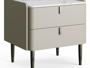 Light Luxury Marble Bedside GG41 Modèle 3D
