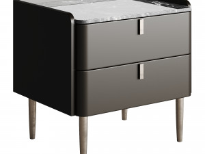 Light Luxury Marble Bedside GG41 Modèle 3D