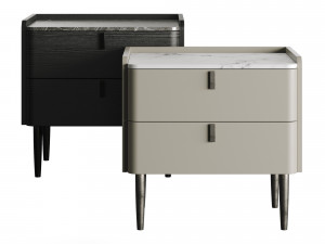 Light Luxury Marble Bedside GG41 Modèle 3D