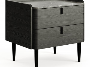 Light Luxury Marble Bedside GG41 Modèle 3D