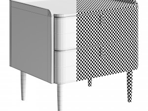 Light Luxury Marble Bedside GG41 Modèle 3D