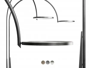 Cattelan Italia Arx L&aacute;mpara de pie arqueada Modelo 3D