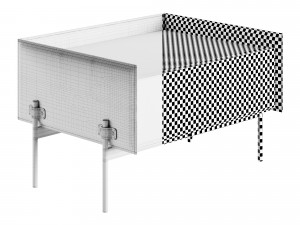 Aston Martin V247 Bedside Table Modello 3D