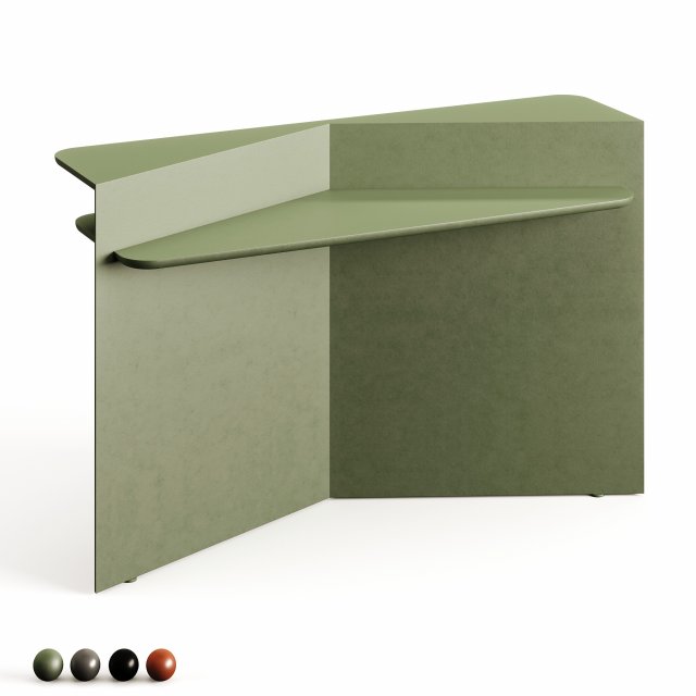 Gallotti Radice Hanami Lacquer Wood Console Model 3D .c4d .max .obj .3ds .fbx .stl .blend 