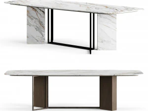 Table Rectangulaire Meridiani Plinto 280 cm par Andrea Parisio Modèle 3D