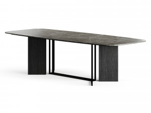 Meridiani Plinto Rectangle Table 280 cm by Andrea Parisio Modèle 3D